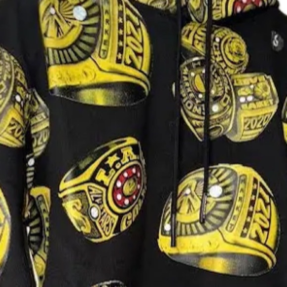 MARKET All-Time Greats Champion Rings Hoodie - NWT (S—Black) - Picture 1 of 3